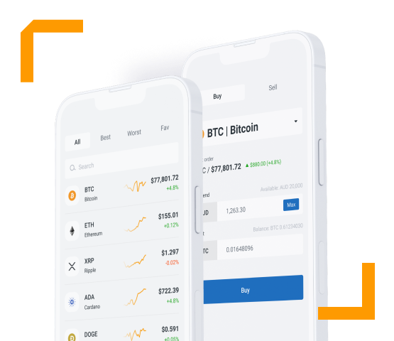 Independent Reserve crypto exchange mobile app