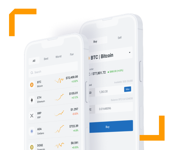 Independent Reserve crypto exchange mobile app